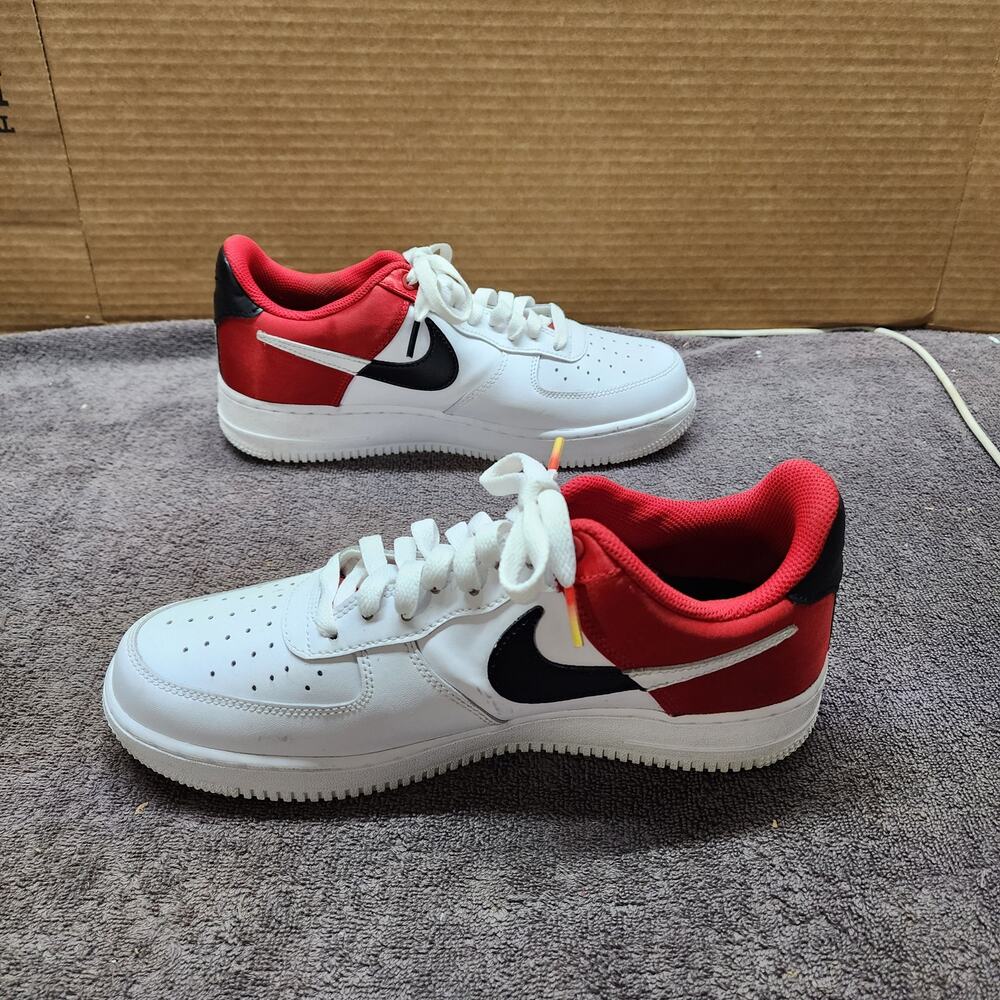 Nike Air Force 1 AF1 NBA Red White Size 8.5 men shoes sneakers b38